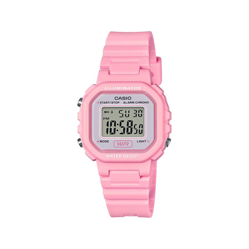 Montre Casio chrono enfant résine rose - vue 1