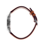 Montre Lip homme acier cuir marron - vue 2