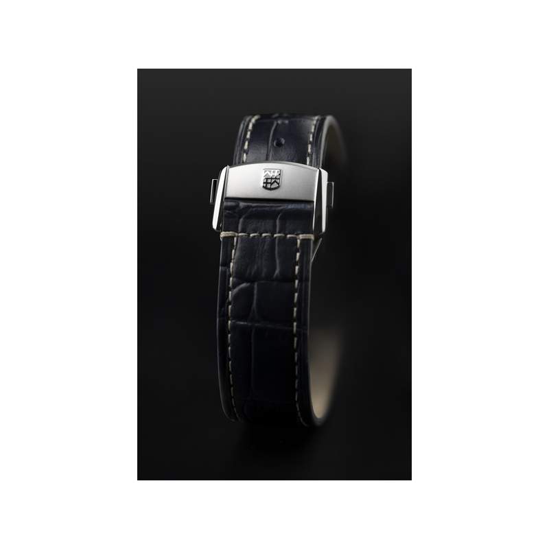 Montre Frederique Constant homme acier cuir - vue D2