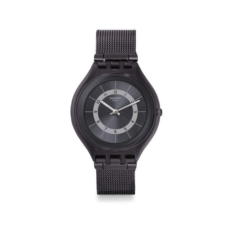 Montre Swatch Skinknight mixte plastique acier noi - vue 1