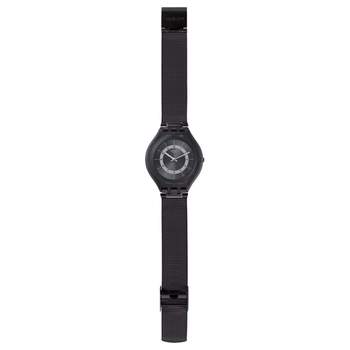 Swatch Skinknight horloge mixed plastic staal zwart