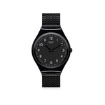 Montre Swatch Skincoal mixte acier noir milanais - vue 1