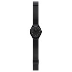 Montre Swatch Skincoal mixte acier noir milanais - vue D1