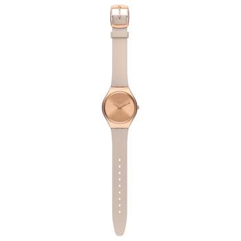 Montre Swatch Skinrosee mixte acier rose silicone