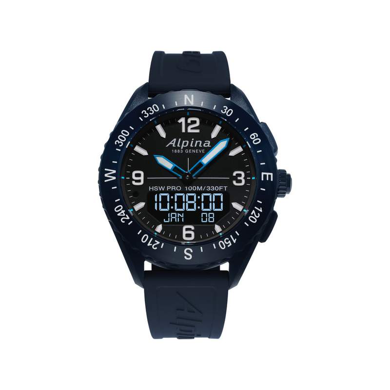 Montre Alpina homme chronographe connecté - vue 1