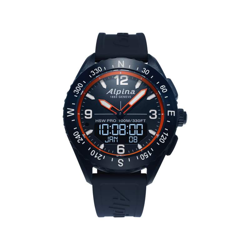 Montre Alpina homme chronographe connecté - vue 1