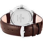 Montre Pierre Lannier homme acier cuir brun - vue 3