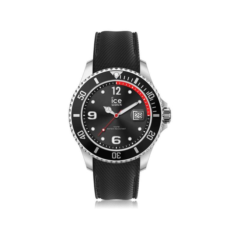 Montre Ice-Watch homme médium silicone noir - vue 1
