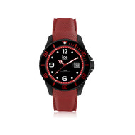 Montre Ice-Watch homme large silicone rouge