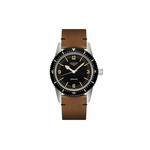 Montre Longines homme cuir marron - vue 1