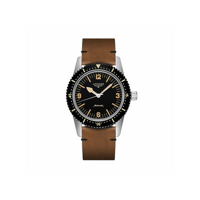 Montre Longines homme cuir marron - vue 1