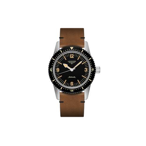 Montre Longines homme cuir marron