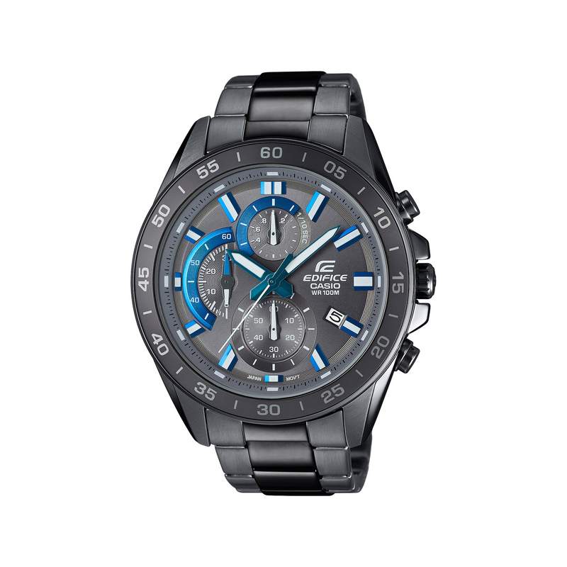 Montre Casio édifice homme acier noir - vue 1