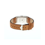 Lip herenhorloge van staalbruin leer - bekijk 3