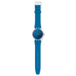 Montre Swatch New Gent biosourced Polablue matériaux biosourcés bleus - vue D1