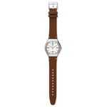 Montre Swatch Irony homme acier cuir - vue D1