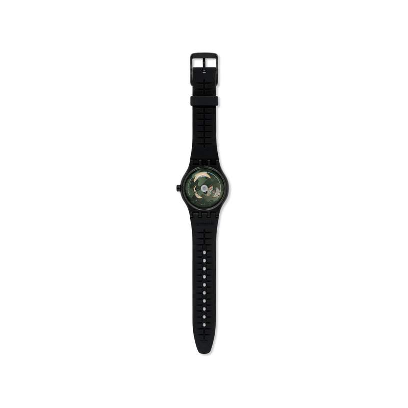 Montre Swatch Irony homme plastique silicone noir - vue D2