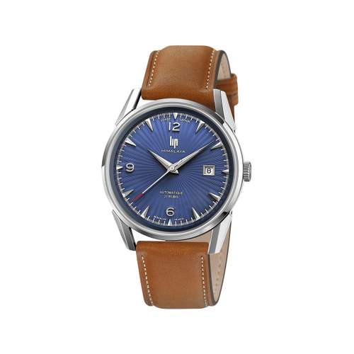 Lip automatic men's watch steel brown leather