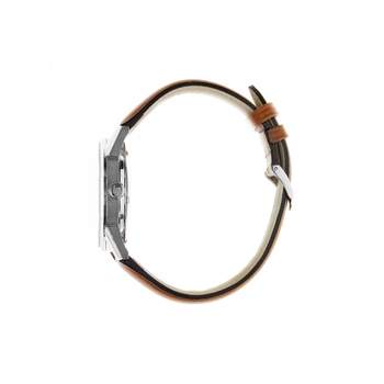 Montre Lip homme automatique acier cuir marron