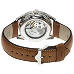 Montre Lip homme automatique acier cuir marron - vue 3