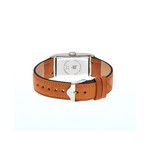 Montre Lip homme acier cuir marron - vue 3