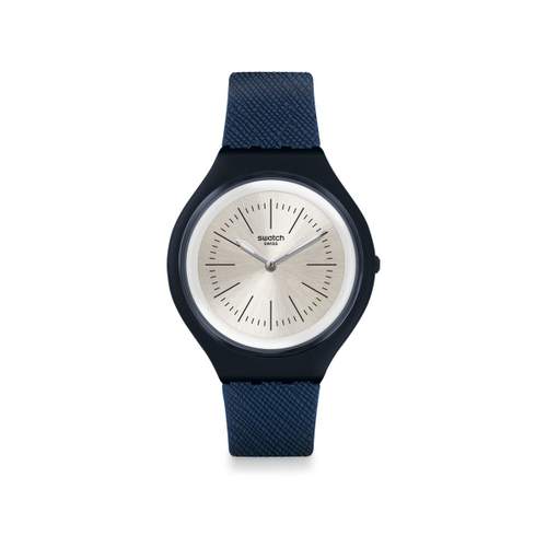 Swatch mixed silicone watch blue