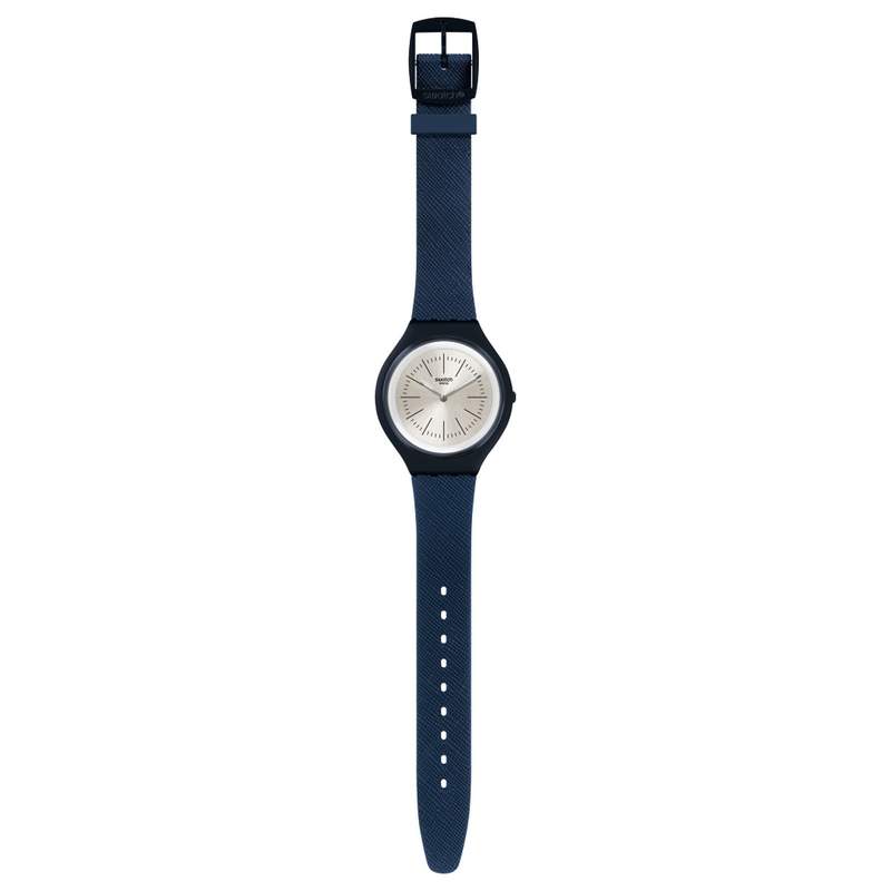 Montre Swatch mixte silicone bleu - vue D1