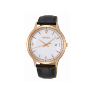 Montre Seiko homme classique cuir noir