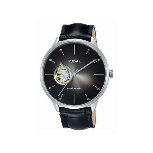 Montre Pulsar homme automatique acier cuir noir