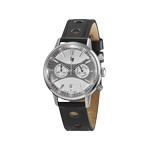 Montre Lip mixte cuir noir - vue 1