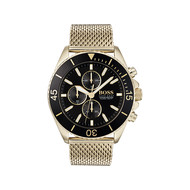 Montre Hugo Boss chronographe acier doré