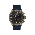 Montre Tissot homme chronographe acier Nato bleu - vue 1