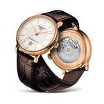 Montre Tissot homme automatique acier cuir marron - vue D1