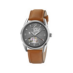 Montre Lip mixte acier cuir marron - vue 1