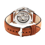 Montre Lip mixte acier cuir marron - vue 3
