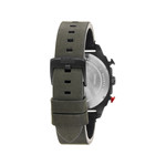 Montre AVI-8 homme chronographe acier noir cuir - vue D2