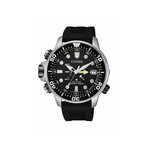 Coffret Citizen homme acier caoutchouc - vue 1