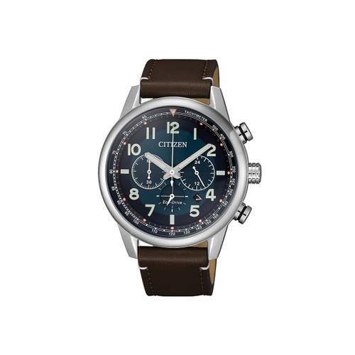 Montre Citizen homme chronographe acier cuir