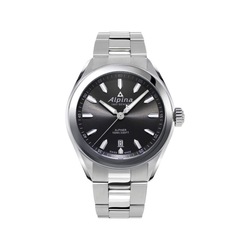 Montre Alpina homme acier - vue 1