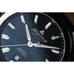 Montre Alpina homme acier cuir marron - vue D2