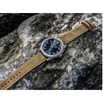 Montre Alpina homme acier cuir marron - vue D4