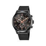 Montre Lotus homme chronographe acier noir - vue 1