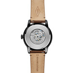 Montre Fossil homme automatique acier cuir marron - vue 3