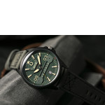 Montre AVI-8 homme acier cuir vert - vue D3