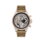 Montre AVI-8 homme acier cuir beige - vue 1