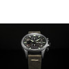 Montre AVI-8 homme chronographe acier cuir gris - vue VD3