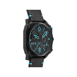 Montre AVI-8 homme chronographe acier noir cuir - vue 2