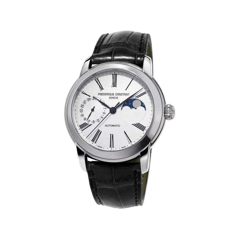 Montre Frederique Constant homme acier cuir - vue 1