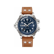 Hamilton khaki aviation cuir acier