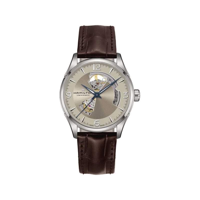 Montre Hamilton homme automatique acier cuir - vue 1